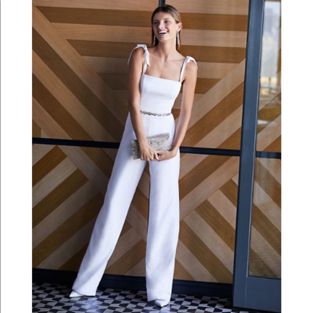 NWT ❗️ BHLDN White Theia Trinity Jumpsuit